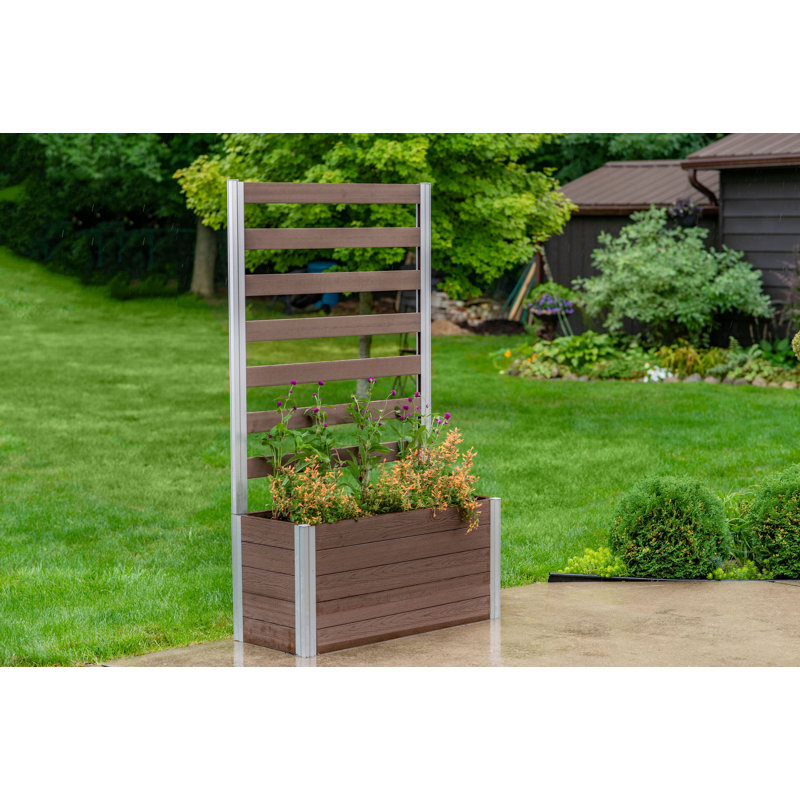Vita Urbana Composite Planter box with Trellis & Reviews | Wayfair